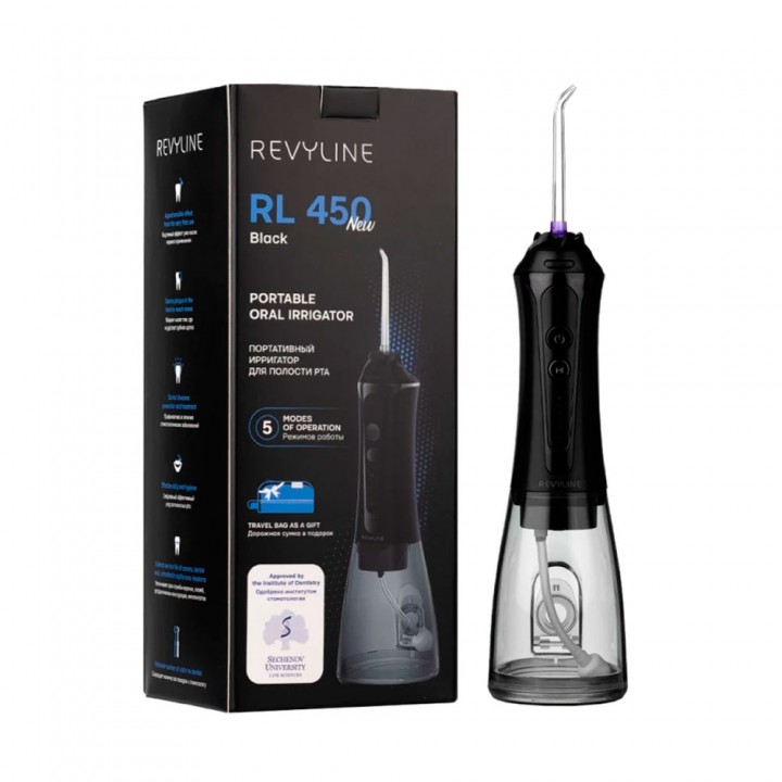 Ирригатор портативный для полости рта Revyline RL 450 New black