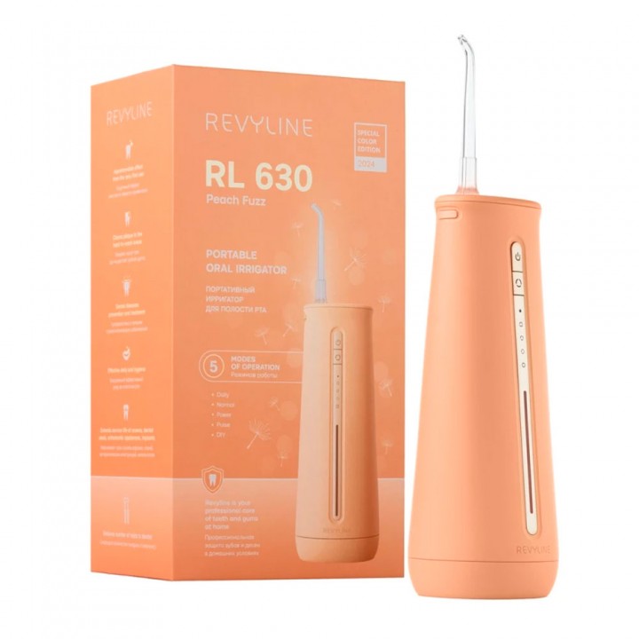 Ирригатор портативный для полости рта Revyline RL 630 Special Color Edition Peach Fuzz