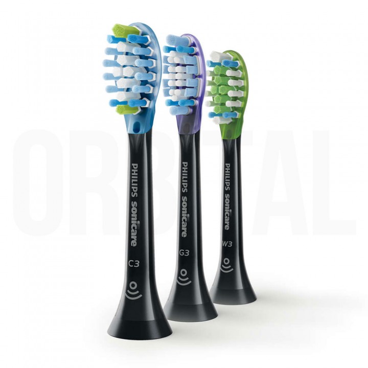 Сменные насадки для звуковой зубной щетки Philips Sonicare C3 Premium Plaque Control HX9073/33 (3 шт.)