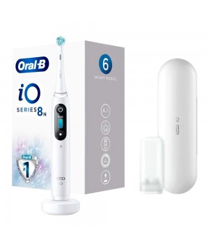 Электрическая зубная щетка Oral-B iO 8n Alabaster iOM8.1A1.1BD White