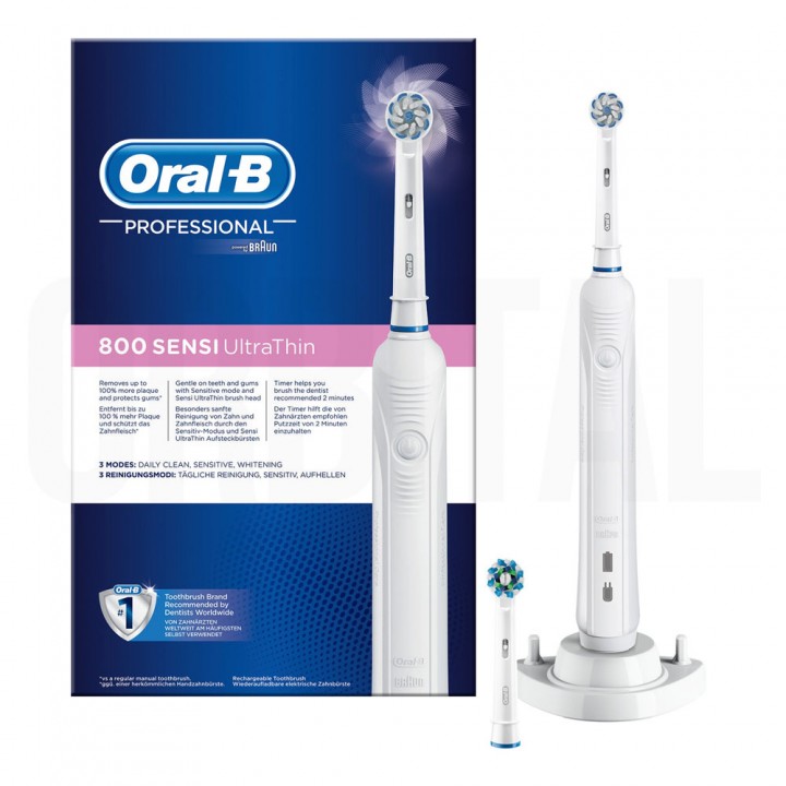 Электрическая зубная щетка Braun Oral-B Pro 800 Sensi UltraThin