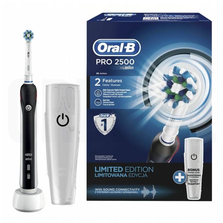 Электрическая зубная щетка Braun Oral-B Pro 2500 CrossAction