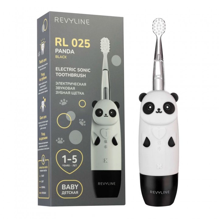 Звуковая зубная щётка Revyline RL 025 Panda Black